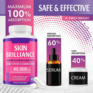 Cápsulas Blanqueadoras de Glutatión Antioxidante de Alta Calidad OEM, Píldoras Blanqueadoras con Vitamina C, Suplementos Antioxidantes Antienvejecimiento - Product Image 2