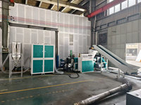 ECOPLAST Nouvelle machine de granulation de plastique à vis simple avec commande PLC et refroidissement par air pour LDPE/PP/HDPE