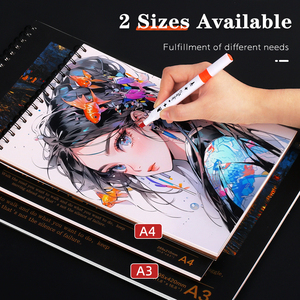Panwenbo 40 pagine A3 A4 schizzo Marker blocco di carta per schizzi di pennarelli da disegno blocco di pittura per artisti studenti - Product Image 5