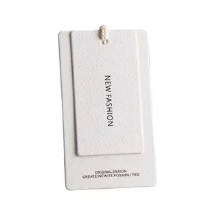 New clothing labels custom printed brand LOGO In stock Universal luxury hangtags Wholesale Wedding dress tags