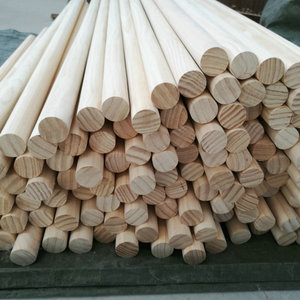 Varillas Redondas de Pino de 19 mm, Varillas de Madera Ligeras, Postes de Soporte para Tiendas de Campaña, Accesorios para Juguetes DIY, Color Madera Natural - Product Image 1