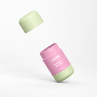 Flacon en plastique de 15 ml pour déodorant en stick, conteneur de crème, emballage personnalisé avec logo pour baume parfumé solide