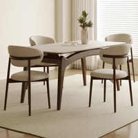 Table de salle à manger Rock Board, table de salle à manger et chaise rectangulaires suspendues de petite taille modernes et simples