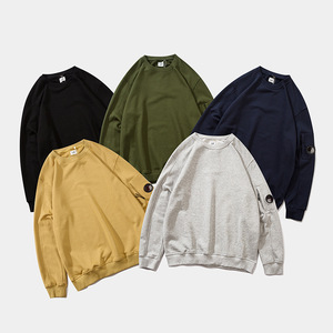 Felpa Pullover da <span class=keywords><strong>Uomo</strong></span> Casual in 100% Cotone a Maniche Lunghe Stile Hip Hop Vintage CP con Ricamo <span class=keywords><strong>Taglie</strong></span> <span class=keywords><strong>Forti</strong></span> per Autunno Dropshipping - Product Image 3