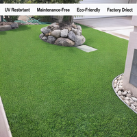 Meilleur prix Gazon artificiel écologique 20-50 mm pour jardin et décoration extérieure Aspect naturel Faux gazon PE