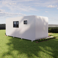 Mini-villa/appartement de jardin extérieur de 20 pieds à assemblage rapide, structure en acier moderne de luxe, écologique, type conteneur, maisonnette Apple