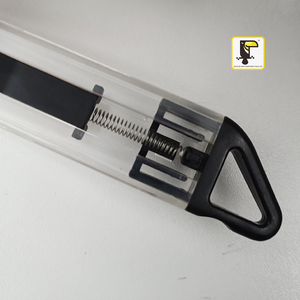 Cuchillo de Bolsillo Retráctil Automático de Plástico Transparente, Cuchilla para Abrir Cajas con Resorte, Cuchillo Multiusos para Papelería - Product Image 4
