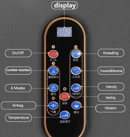 Luxuriöse 4D-Rollen Ganzkörper-Luftmassage Luxuriöse Shiatsu-Massagematte 2024