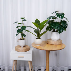 Faux Plantes Plante En Pot Artificielle 45cm Paons Feuilles Plante En Pot Faux Verdure Plante D'intérieur pour La Maison Bureau Cottage Patio - Product Image 6