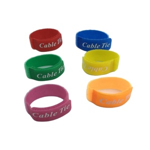 Cintas de Gancho y Bucle Reutilizables, Cintas de Nylon Autoadhesivas para Cables, Correas de Sujeción de Cables con Logotipo Personalizado - Product Image 1