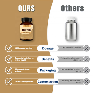 Kapsul <span class=keywords><strong>Lecithin</strong></span> 1200mg Per Sajian 60 Kapsul Suplemen Kesehatan Otak, Saraf, dan Hati untuk Dewasa |   Pemasok Grosir Label Pribadi OEM/ODM - Product Image 4