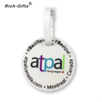 Étiquettes de bagages en PVC souple personnalisées en gros d'usine avec logo, faible MOQ, cadeaux promotionnels avec logo