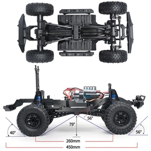 Voiture RC puissante échelle 1:10 <span class=keywords><strong>4x4</strong></span> ROCK CRAWLER TRUCK RC CAR CRAWLER avec 4WD - Product Image 4