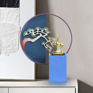 Zhaocai Deer - Decoración <span class=keywords><strong>de</strong></span> Lujo Ligero con Agua Fluida para Sala <span class=keywords><strong>de</strong></span> Estar, Recibidor, Mueble <span class=keywords><strong>de</strong></span> TV, Oficina y Regalos Novedosos - Product Image 1