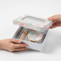Boîte alimentaire de boulangerie pour retail Boîte d'emballage robuste à rabat avec couvercle à insertion et fond plat