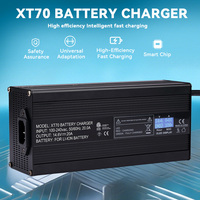Station de charge XIETONG XT70 58.8V9A 14.6V20A 54V10A 48V9A 73V7A LiFePO4 Li-ion pour moto électrique/vélo électrique/trottinette