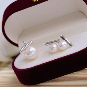 ชุดอุปกรณ์ทำเครื่องประดับเงินแท้ S925 สำหรับติดมุก แบบวงแหวนรูปตัววี รุ่น 9325 สไตล์แฟชั่น - Product Image 1