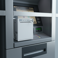 Imprimante thermique micro Cashino EP-380C 80 mm avec interface USB, imprimante kiosque intégrée à montage sur panneau de 3 pouces - En stock, utilisée dans les guichets automatiques bancaires