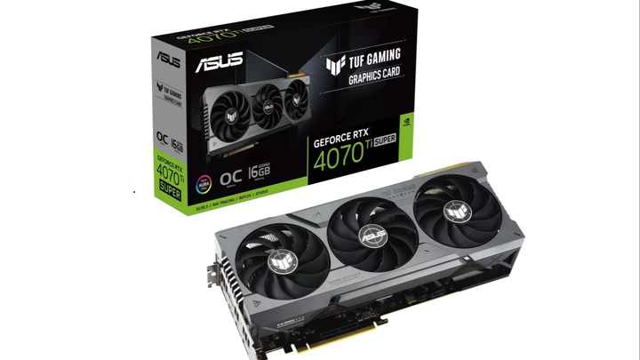 2024 New TUF Gaming RTX 4070 SUPER 12GB GDDR6X OC Gaming GPU