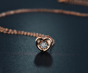 शादी की सालगिरह और प्रस्ताव उपहार के लिए सोने के साथ 18k सोने का हार और प्रस्ताव उपहार के लिए गुलाब सोना - Product Image 2