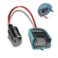 Adaptateur de batterie au lithium vers interface prise allume-cigare pour voiture, convertisseur abaisseur régulateur DIY Makita 18V 20V