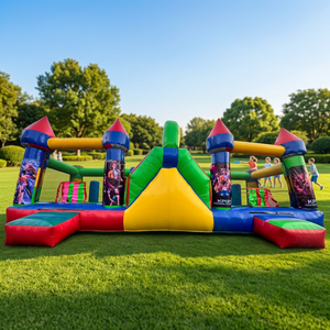Commercial Inflatable Obstacle Course Large Outdoor K-POP <strong>Devil</strong> Hunter Inflatable Castle Suitable for Both Kids and Adults - Product Image 4
