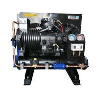 Unidad Condensadora Semihermética de Compresor Scroll Copeland de 5HP, Refrigerada por Aire, con Motor de Ahorro de Energía Automático y PLC para Cuarto Frío