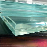 Certificado CE Vidrio laminado Precio M2 8 + 1.52pvb + 8 Espesor Claro 20mm Piso de vidrio templado laminado