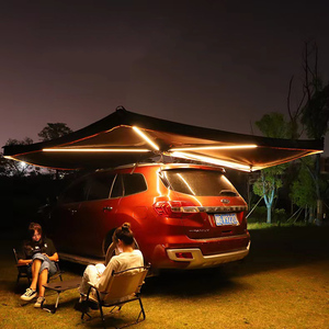 Toldo de Coche para Campamento al Aire Libre 4x4, Toldo de Techo Retráctil de 270 Grados con Luz LED, Independiente - Product Image 1