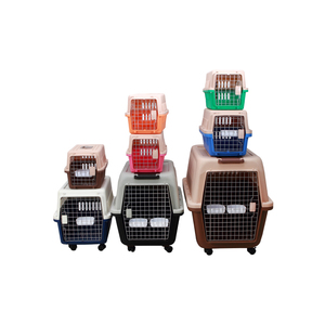 HOT Sellers PET Plastic Cage Dog Carrier Travel Cat Trolley Cage Outdoor Pet Air Box