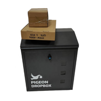Boîte de livraison de colis intelligente murale en métal pour extérieur avec fonctionnalités étanches IPX4 et antivol