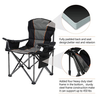 Promotion du fabricant Chaise de table de camping pliable et confortable en tissu Chaise de pêche moderne pour l'extérieur, la plage