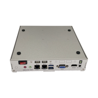 PC industriel sans ventilateur encastré en aluminium I3/I5/I7 16 Go DDR3 SSD+HDD Linux Stock Ordinateur multimédia publicitaire USB6 COM6
