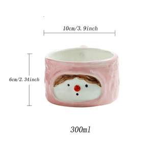 Taza con Diseño de Niña Pintada a Mano con Esmalte Subesmaltado, Linda Taza de Cerámica Artística, Taza Única Hecha a Mano para Café y Leche Diaria - Product Image 6