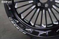 Jantes forgées noires usinées FANXI 20x10 20x12 22x10 22x12 24x12 8x180 avec motifs de perçage 8x6.5 6x139.7 5x5.5 pour Ford, Chevy, GMC rehaussés