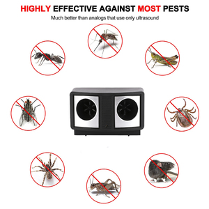 Repelente Electrónico de Plagas de Animales, Ultrasónico, Contra Insectos, Ratas, <span class=keywords><strong>Ratones</strong></span>, Repelente de Mosquitos ABS, Venta al por Mayor en China, 35-55kHZ - Product Image 3