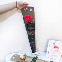 Boîte d'emballage pour fleurs, bouquet de roses, matériel d'emballage pour fleuristes, fournitures pour la Saint-Valentin, mariage, fête