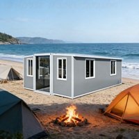 Maison conteneur à faible coût, bungalow pliable portable, alternative pour chambre d'hôtes dans la cour