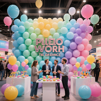 Ballons en latex macaron multifonctionnels Globo de 12 pouces, 2,8 g, avec options d'emballage et impression de logo, pour les campagnes publicitaires