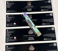 Autocollant personnalisé découpé sur mesure en vinyle brillant holographique avec impression laser imperméable et épreuvage gratuit