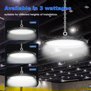 Lumière industrielle commerciale de haute qualité, super brillante, à baie haute, 100W, 150W, 200W, IP44, étanche, en aluminium, 6000K, lumière du jour - Product Image 3