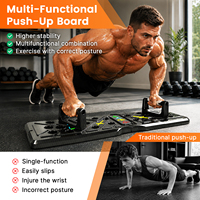 Ensemble de planches de pompes portables multifonctionnelles, barres de pompes pliables, équipement de fitness pour l'entraînement de la poitrine, de l'abdomen, des bras et du dos