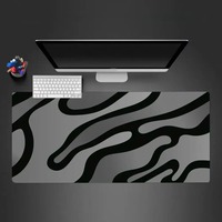 Fluide gris uni élégant Cool tapis de souris Gamer noir tapis de souris bureaux d'ordinateur tapis de bureau PC bureau Portable clavier tapis de jeu