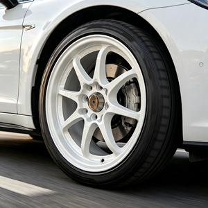 Nouvelles jantes en aluminium blanches de 15 pouces 4/100/114.3 monobloc pour Civic Mercedes Vossen Style 15 pouces, boulons A356.2 en aluminium - Product Image 4