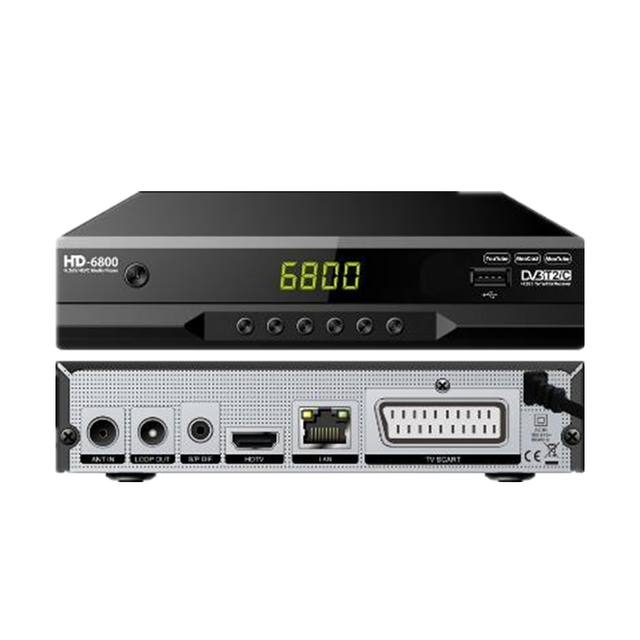 DVB-T2 H.265 Hevc Digital Receiver Full HD 1080p DVB Decoder HD Digital TV Box DVB-T2+C Digital TV Tuner Set Top Box