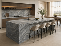 Dalle de marbre Avatar pour murs décoratifs de luxe, comptoirs et projets d'aménagement intérieur d'hôtels, découpe sur mesure