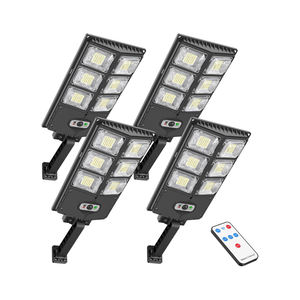 ไฟโซลาร์เซลล์กลางแจ้งแบบขายส่ง 504/336/252 LED IP65 กันน้ำ พร้อมเซ็นเซอร์ PIR ปรับความสว่างได้ โคมไฟอลูมิเนียมสำหรับสวน ผนังบ้าน สนามหญ้า และถนน - Product Image 1