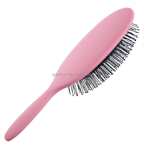 Bàn Chải Tóc Mái Chèo Gỡ Rối Ướt Ướt Màu Hồng Đệm Hơi Hình Bầu Dục Chuyên Nghiệp Cho Tóc Ướt Và Khô - Product Image 4