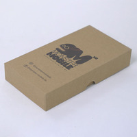 Boîte d'emballage écologique en papier kraft pour téléphone avec logo et design personnalisés Téléphone d'expédition recyclable et durable en gros