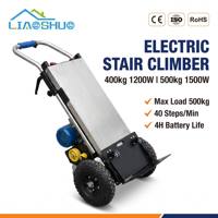 Chariot électrique compact de 400 kg à roues pour monter les escaliers, chariot monte-escaliers, batterie au lithium 48 V, robuste pour les déménagements
